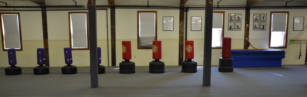 Kids punching bags area